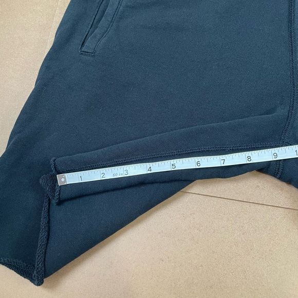 Nike Mens Black Fleece Sweat Shorts sz L Lounge Cotton - Picture 8 of 9